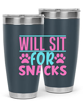 will sit for snacks Style 57#- dog- Tumbler