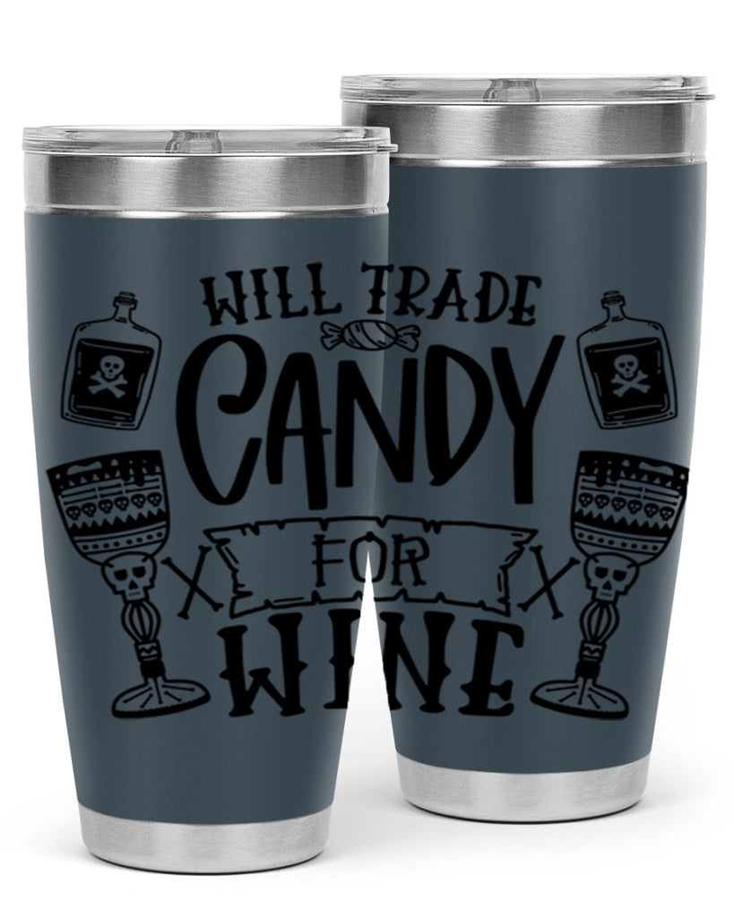 will trade candy for wine 10#- halloween- Tumbler