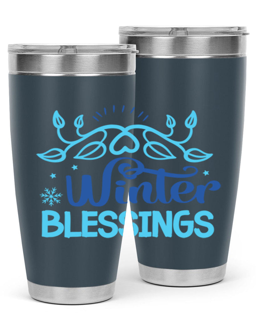 winter blessings 495#- winter- Tumbler