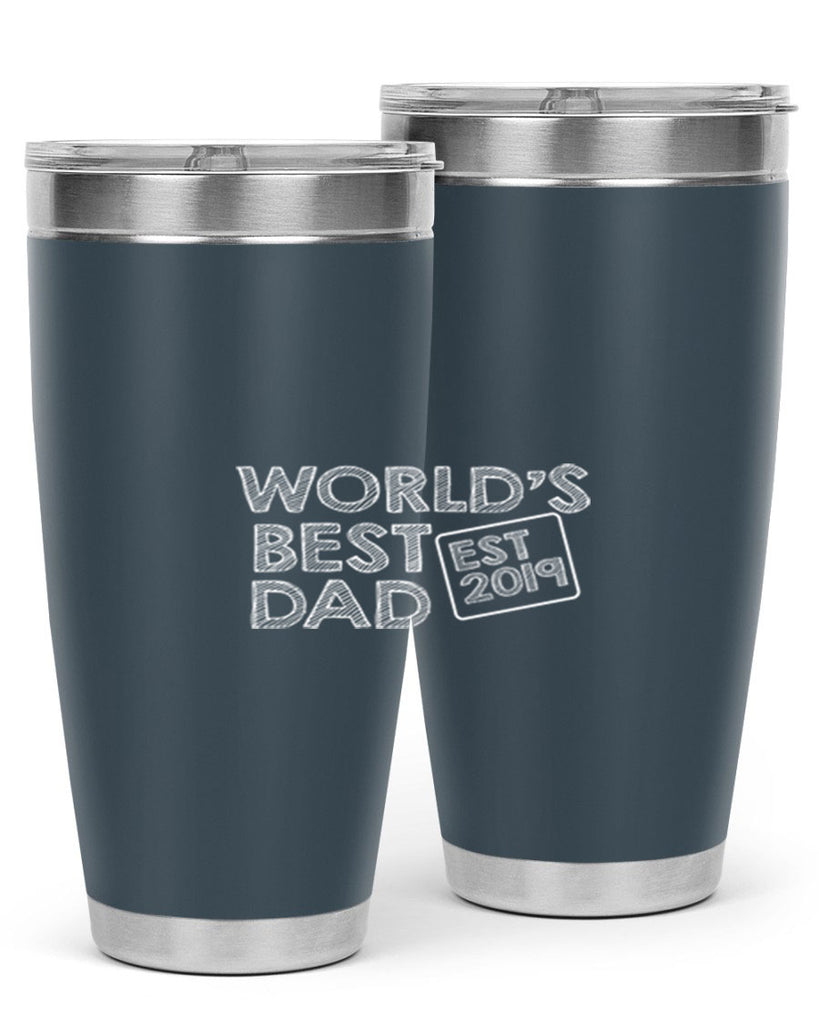 world is best dad est p 61#- dad- Tumbler