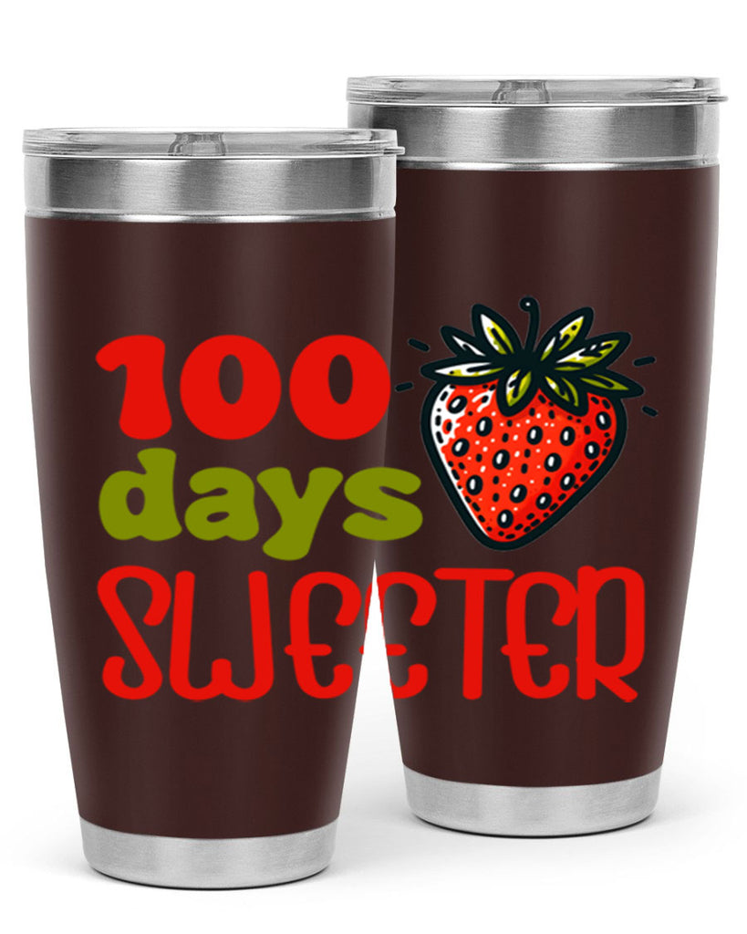 100 days sweeter Sublimation 34#- 100 days of school- Tumbler