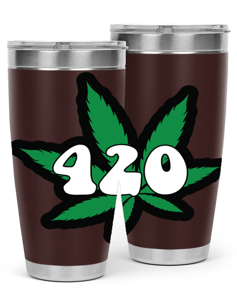 420 4#- marijuana- Tumbler