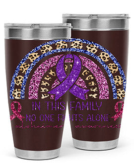 Alzheimer Awareness Purple Rainbow 2#- alzheimers- Tumbler