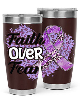 AlzheimerS Awareness Faith Over Fear 13#- alzheimers- Tumbler