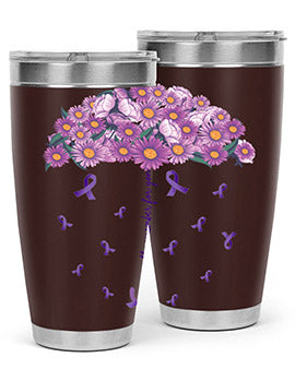 AlzheimerS Awareness Purple Umbrella 18#- alzheimers- Tumbler