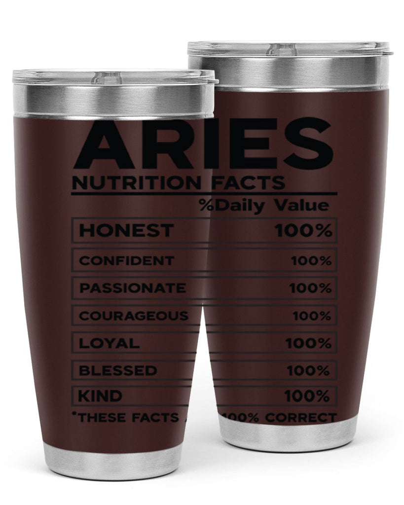 Aries Nutrition Facts 97#- zodiac- Tumbler