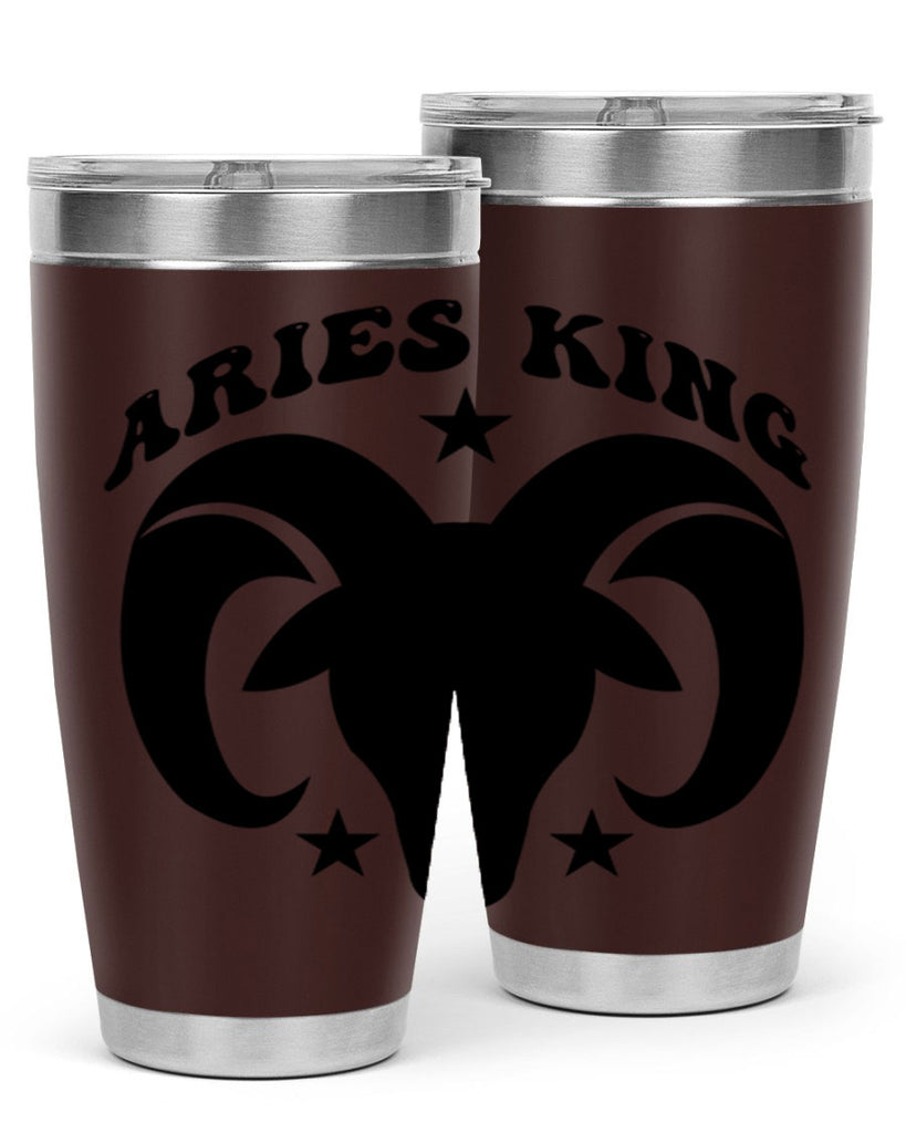 Aries king 110#- zodiac- Tumbler