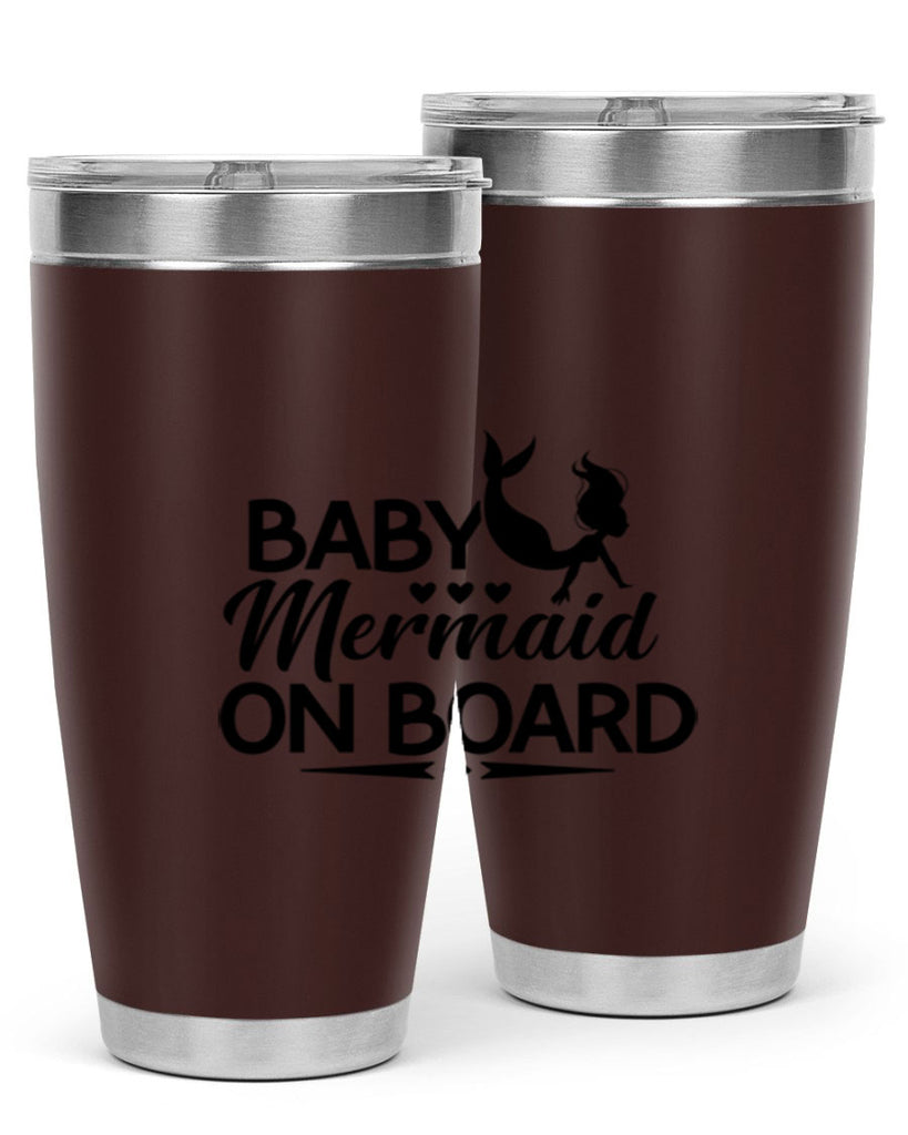 Baby Mermaid On Board 25#- mermaid- Tumbler