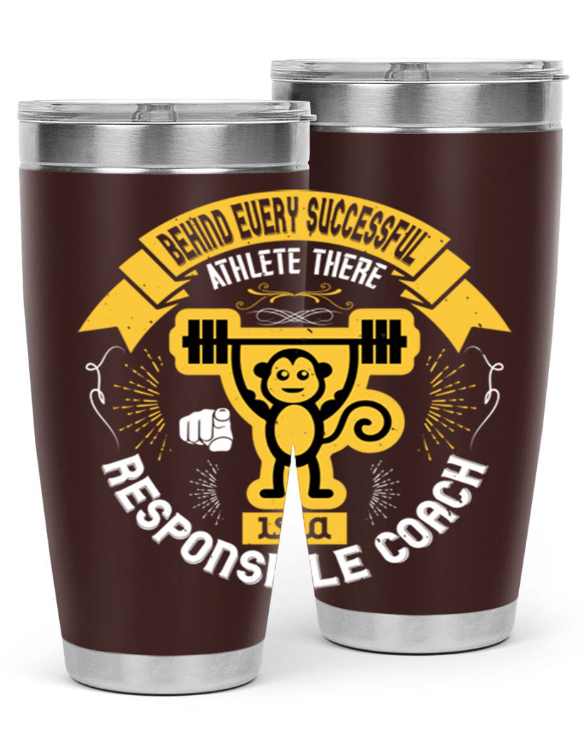 Behind every successful athlete there is a responsible coach Style 2#- coaching- tumbler