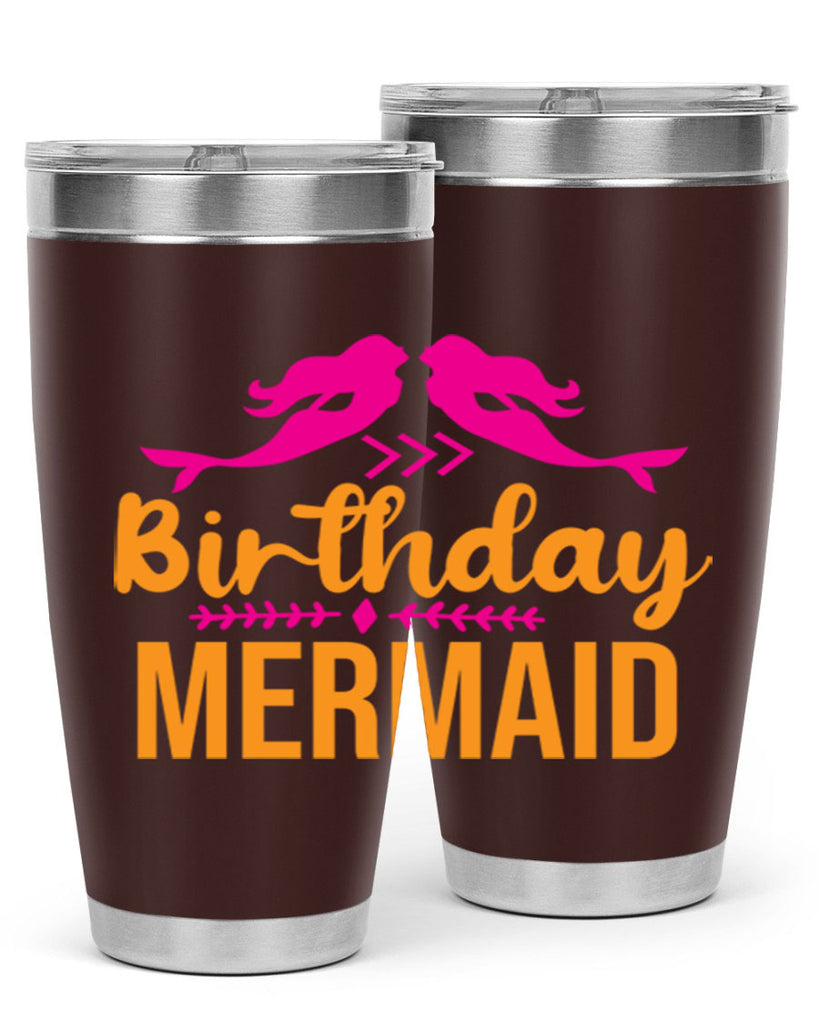 Birthday Mermaid 69#- mermaid- Tumbler