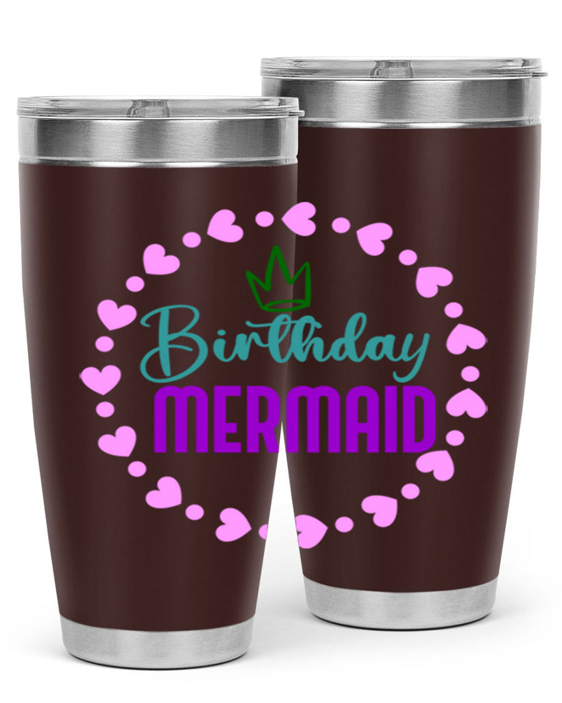 Birthday Mermaid 70#- mermaid- Tumbler