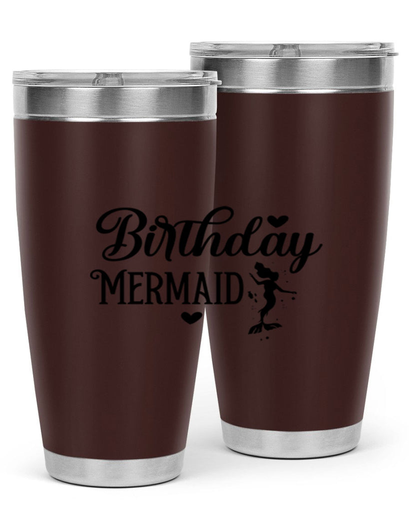 Birthday Mermaid 72#- mermaid- Tumbler