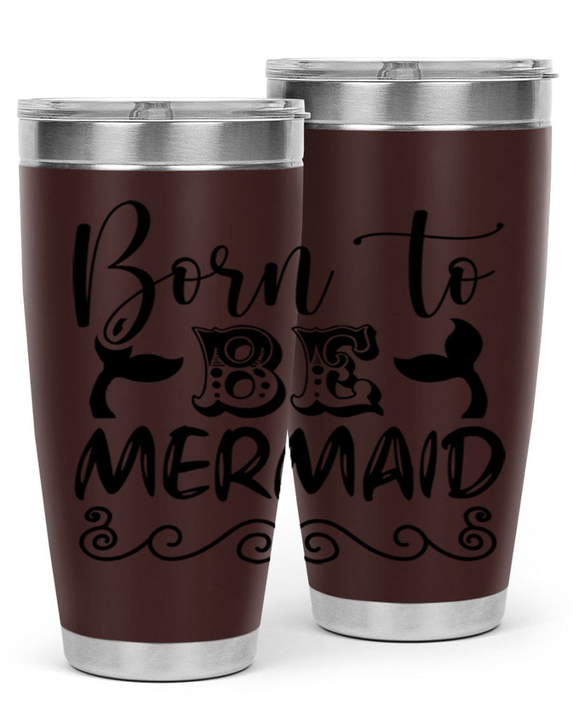 Born to be mermaid 84#- mermaid- Tumbler