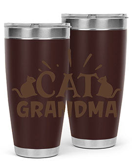 Cat Grandma Style 4#- cat- Tumbler