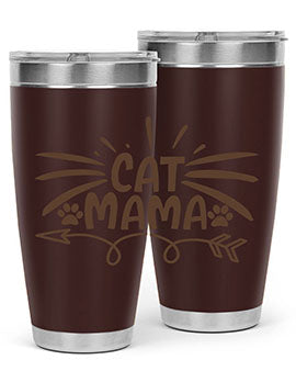 Cat Mama Style 5#- cat- Tumbler