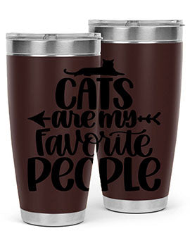 Cats Are My Favorite People Style 90#- cat- Tumbler