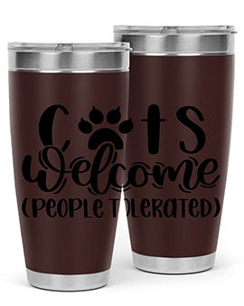 Cats Welcome Style 91#- cat- Tumbler