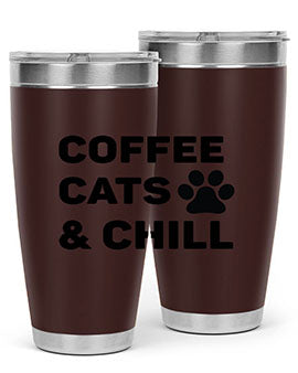 Coffee Cat Style 41#- cat- Tumbler