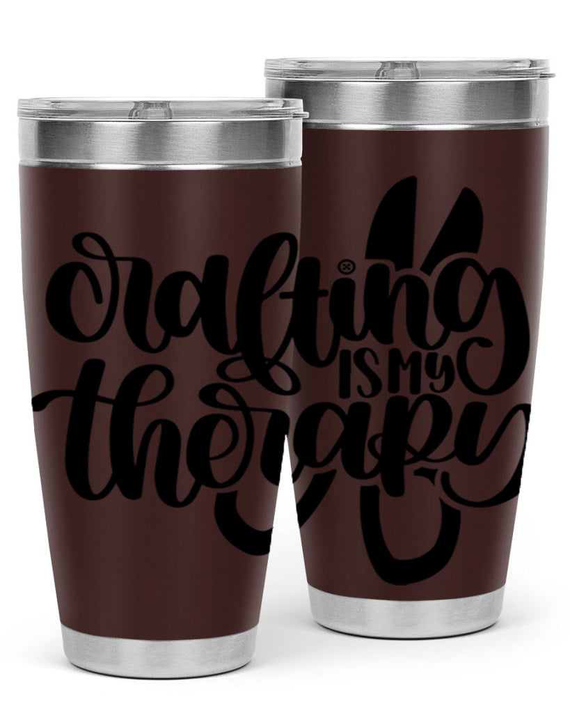 Crafting Is My Therapy 33#- crafting- Tumbler