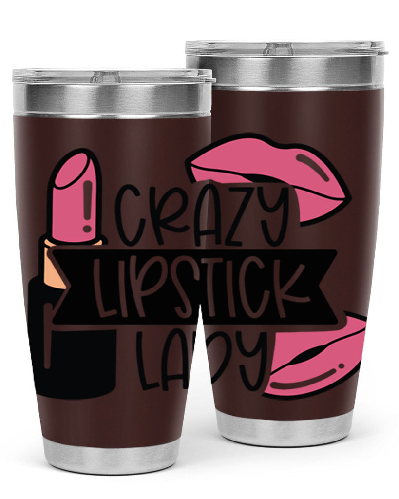 Crazy Lipstick Lady Style 108#- make up- Tumbler