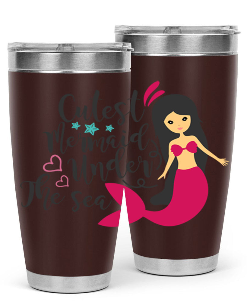 Cutest Mermaid under the sea 95#- mermaid- Tumbler