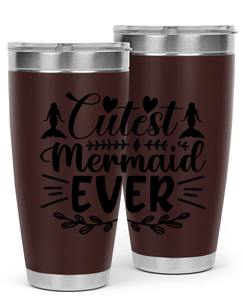 Cutest mermaid ever 100#- mermaid- Tumbler