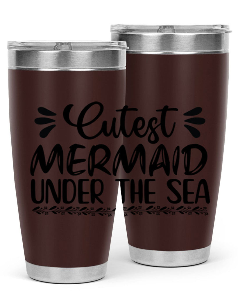 Cutest mermaid under the sea 105#- mermaid- Tumbler