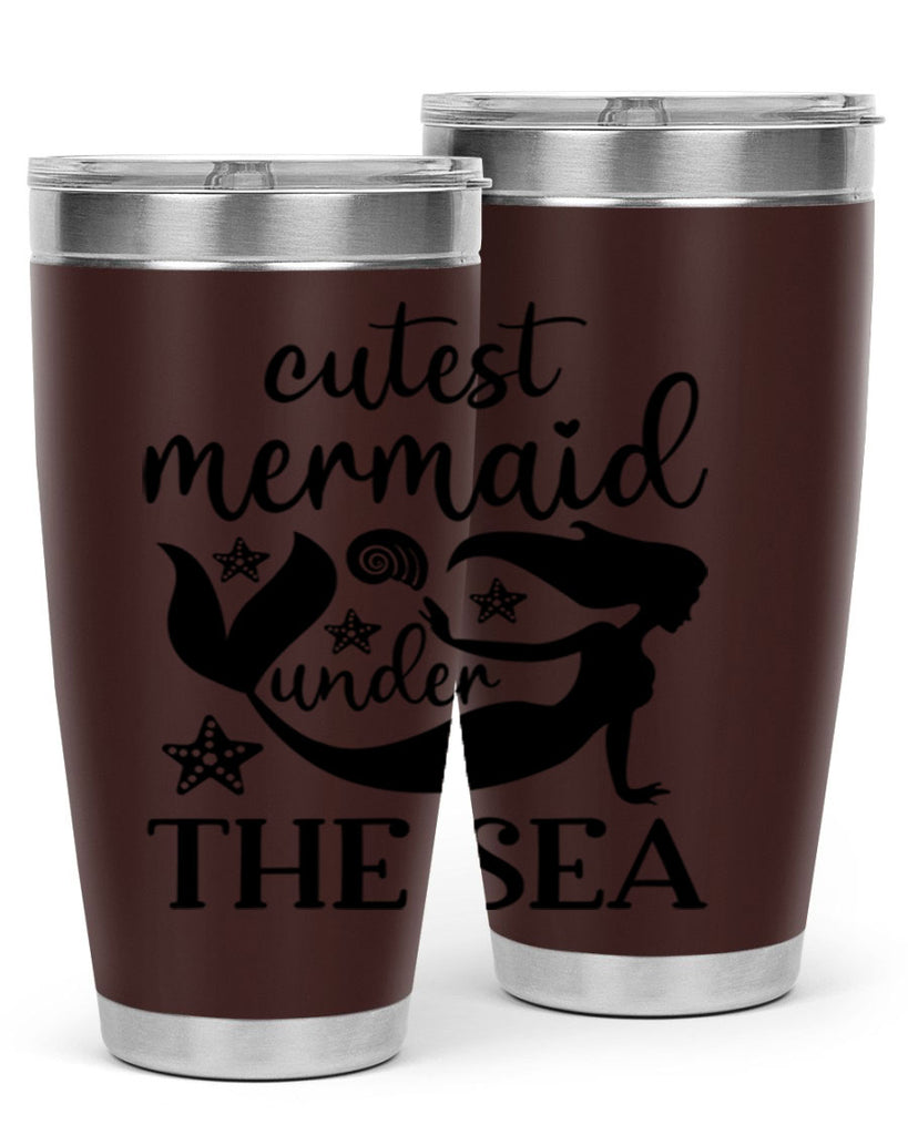 Cutest mermaid under the sea 110#- mermaid- Tumbler