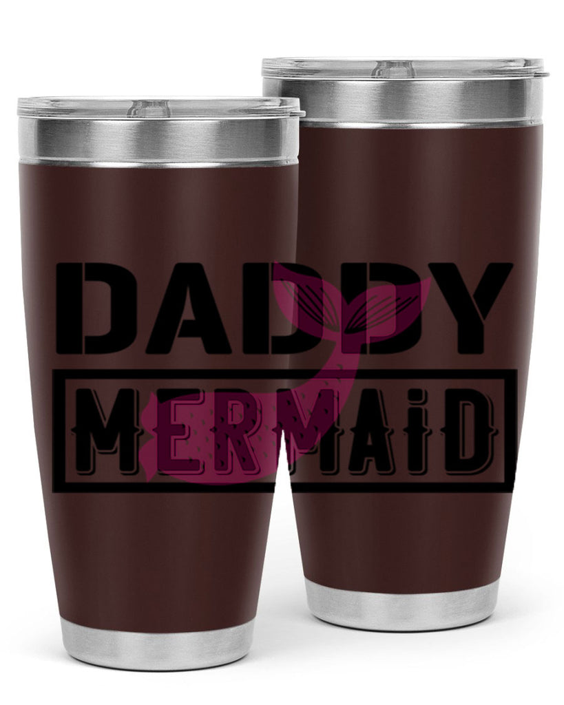 Daddy mermaid 112#- mermaid- Tumbler