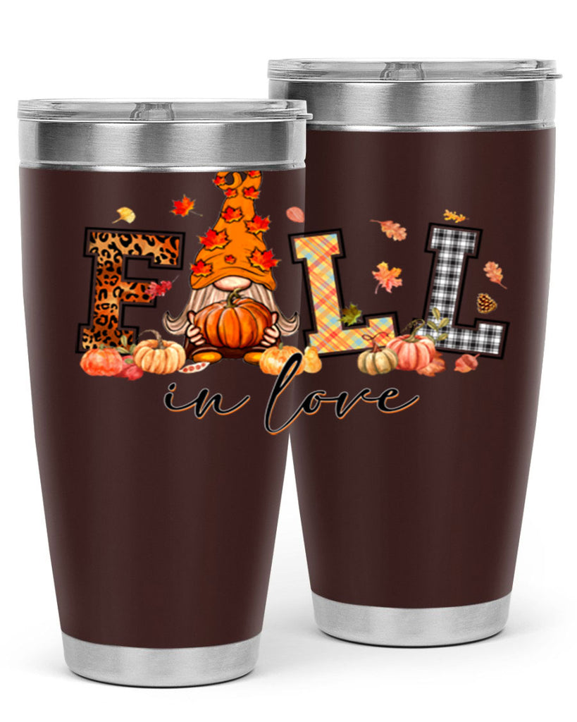 FALLinloveFallGnome 151#- fall- Tumbler
