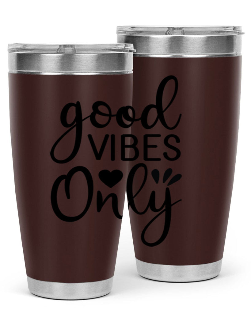 Good vibes only design 202#- mermaid- Tumbler