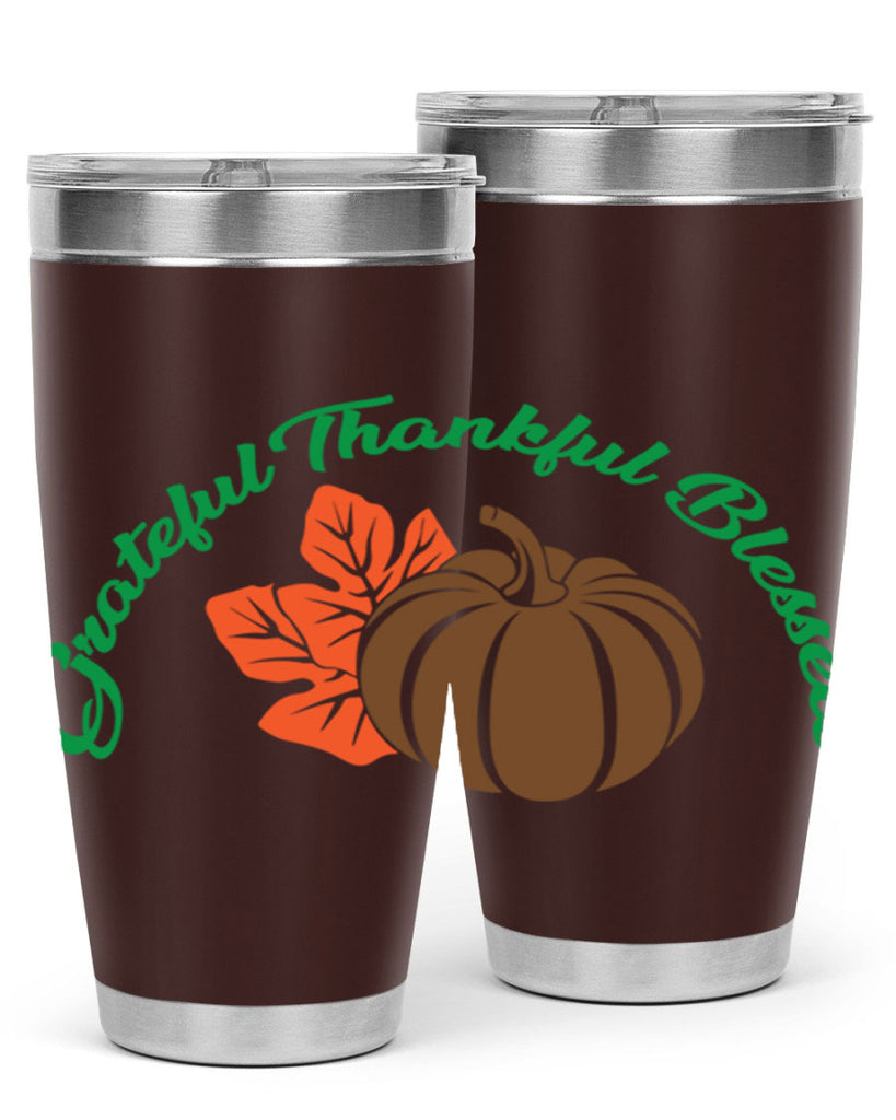 Grateful Thankful Blessed 214#- fall- Tumbler