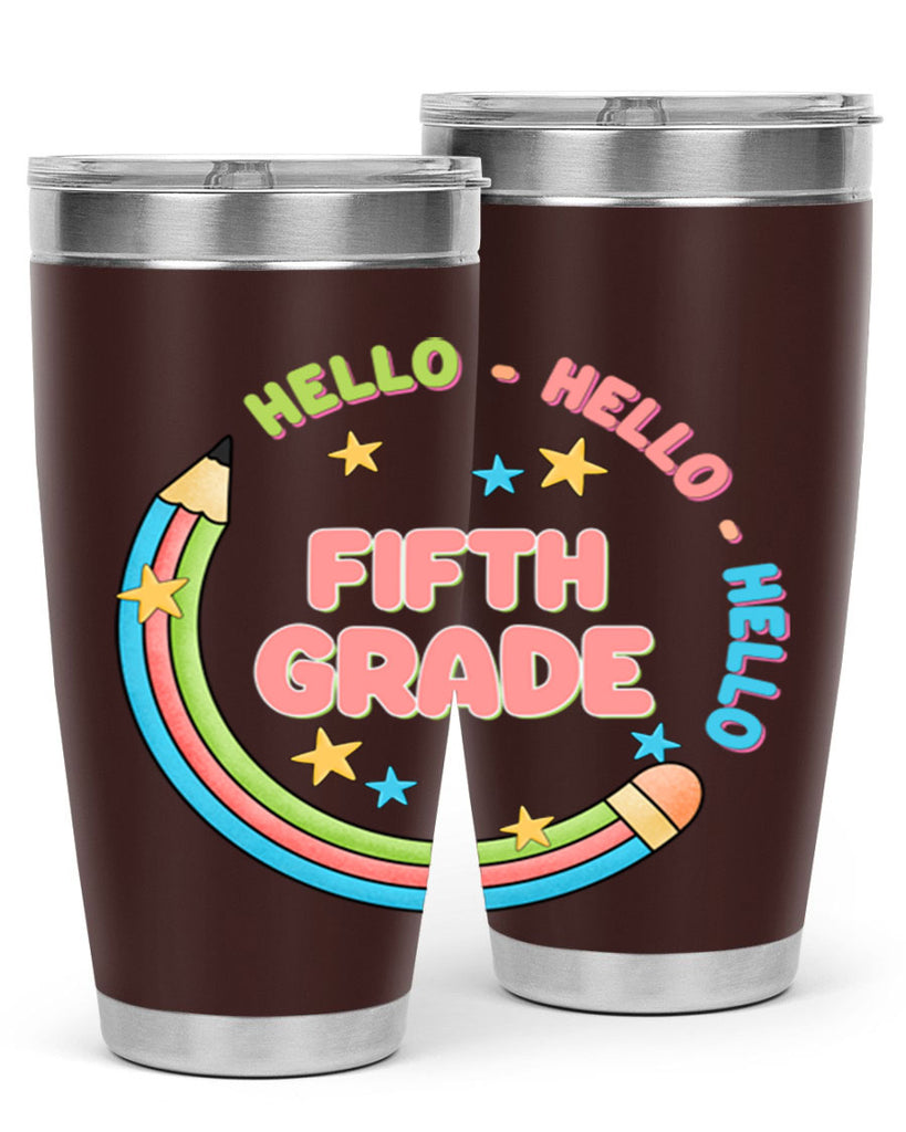 Hello 5th Grade Pencil 12#- 5th grade- Tumbler