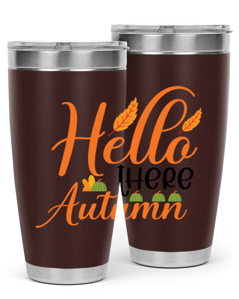 Hello There Autumn 297#- fall- Tumbler