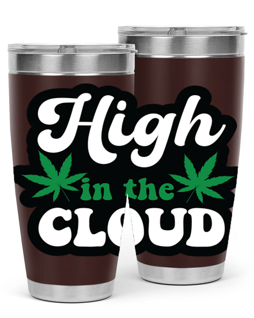 High in the cloud 113#- marijuana- Tumbler