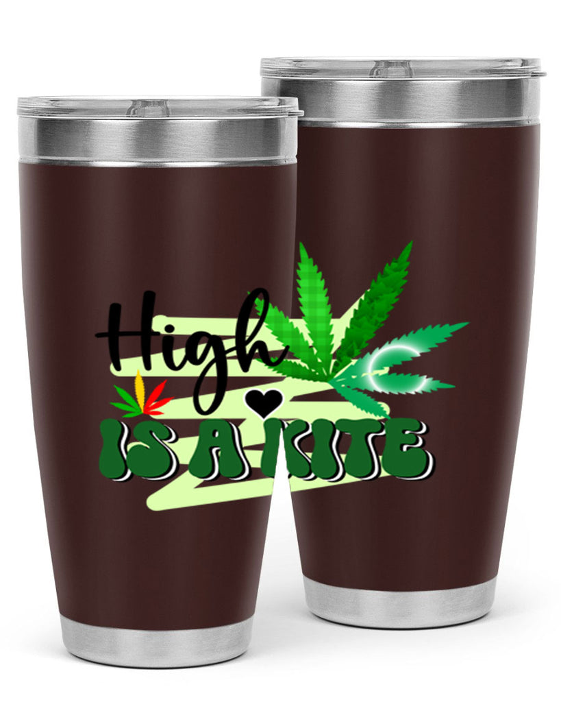 High is a Kite 116#- marijuana- Tumbler