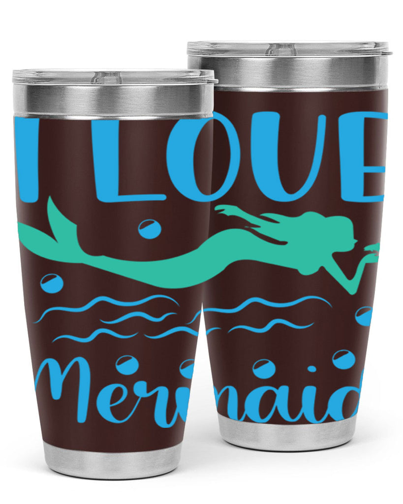 I Love Mermaid Design 231#- mermaid- Tumbler