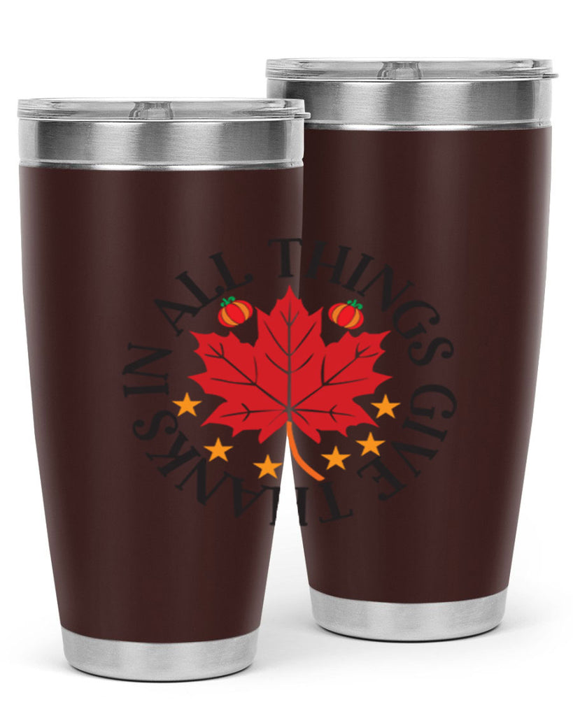 Inallthingsgivethanks 353#- fall- Tumbler