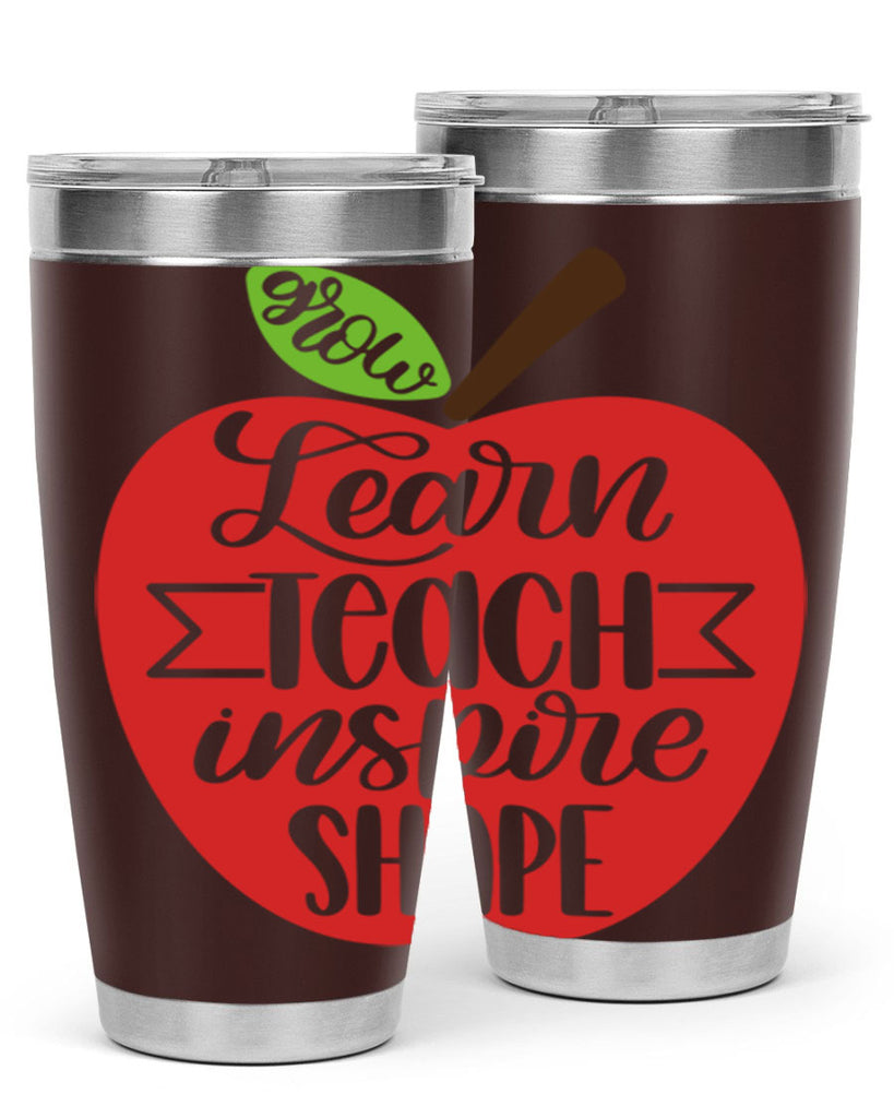 Learn Teach Inspire Shape Style 68#- teacher- tumbler