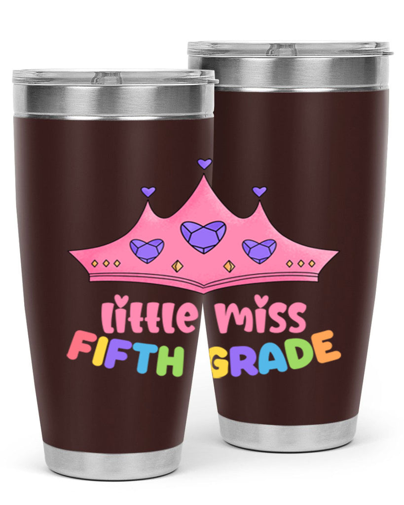 Little Miss 5th Grade 18#- 5th grade- Tumbler