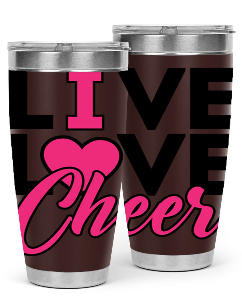 Live Love Cheer 832#- cheer- Tumbler