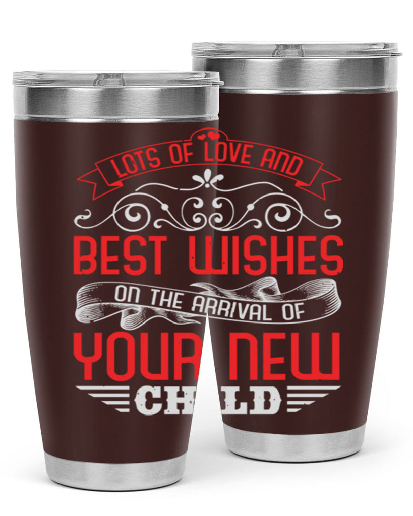 Lots of loe and best wishes Style 30#- baby shower- tumbler