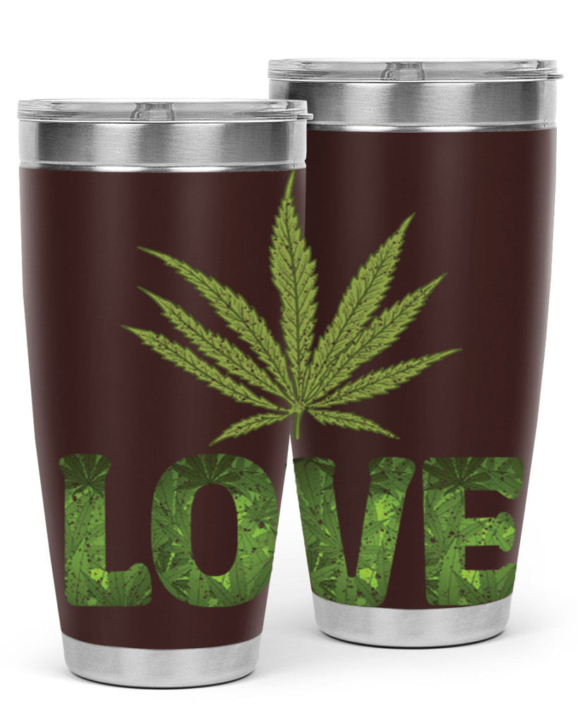 Love Sublimation 192#- marijuana- Tumbler