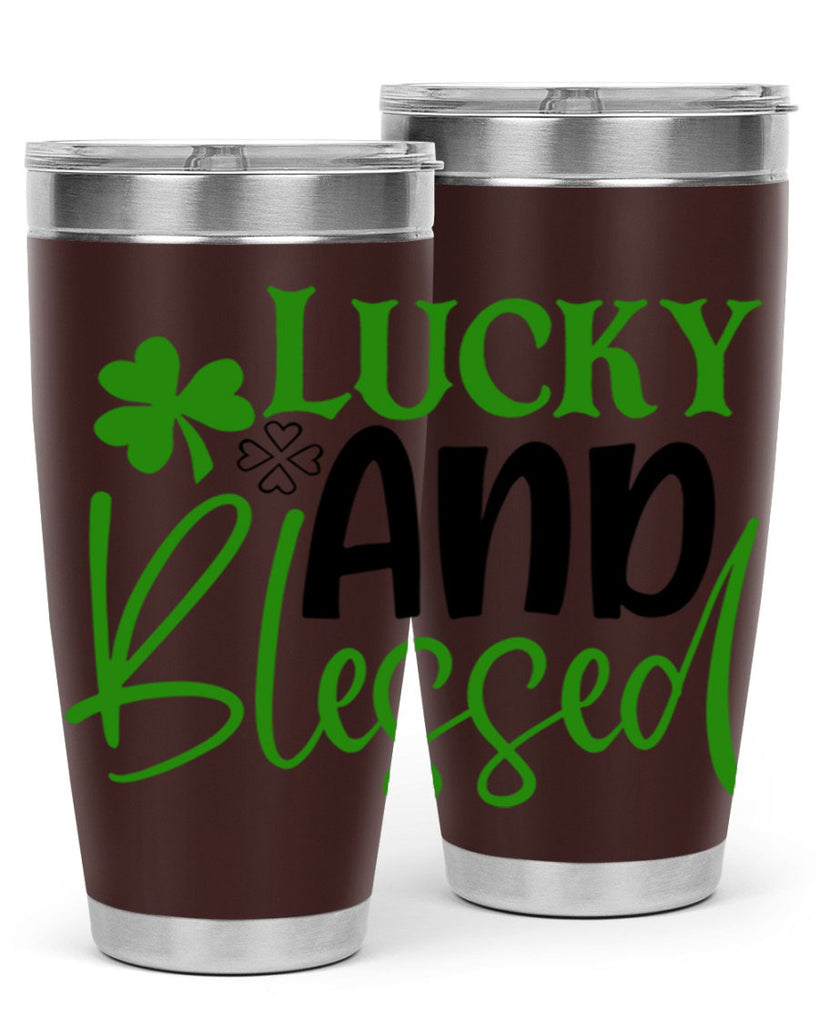 Lucky And Blessed Style 151#- St Patricks Day- Tumbler