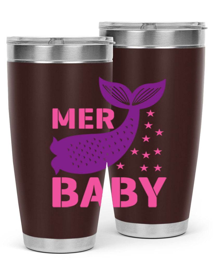 Mer Baby 321#- mermaid- Tumbler