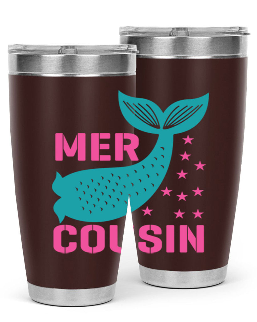 Mer Cousin 324#- mermaid- Tumbler