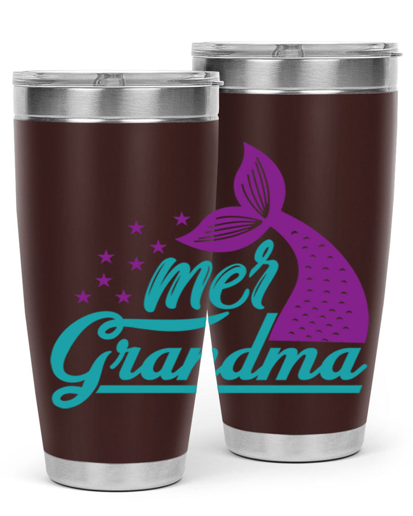 Mer Grandma 328#- mermaid- Tumbler