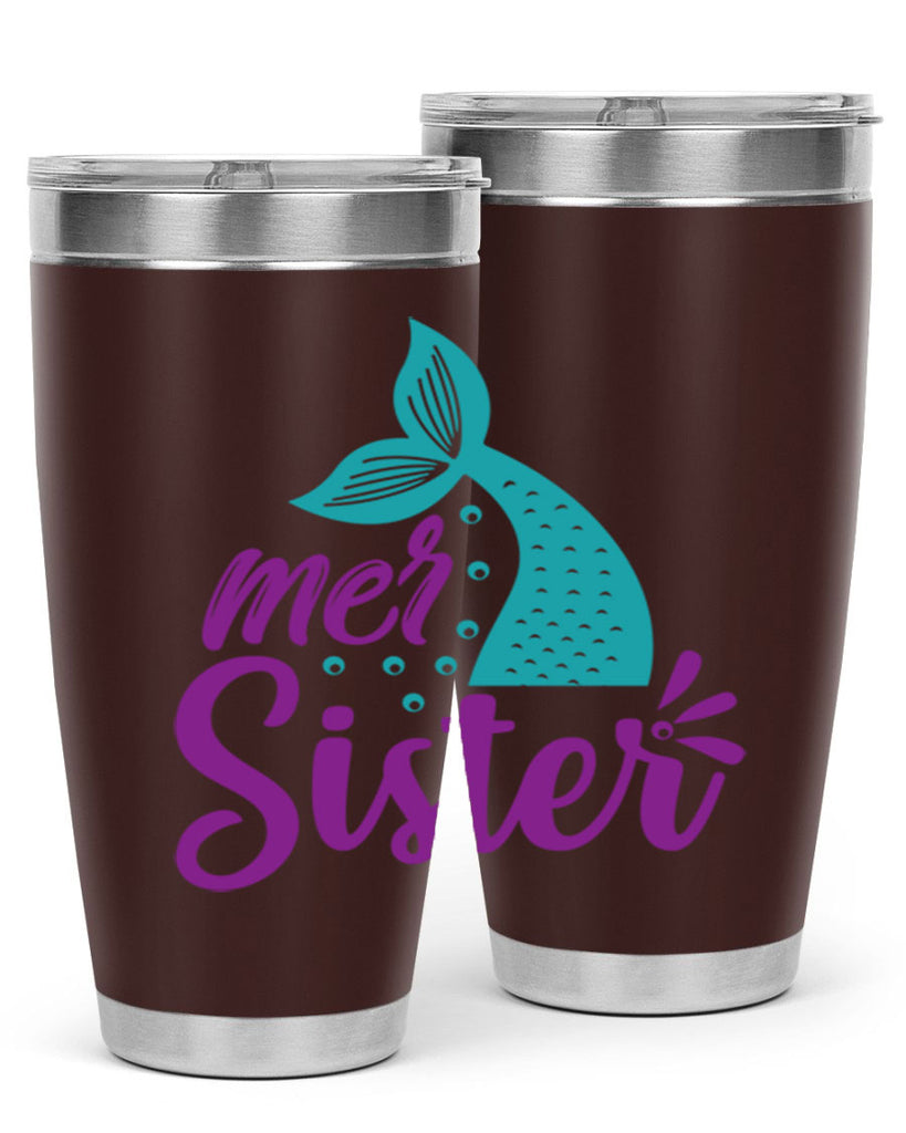 Mer Sister 346#- mermaid- Tumbler