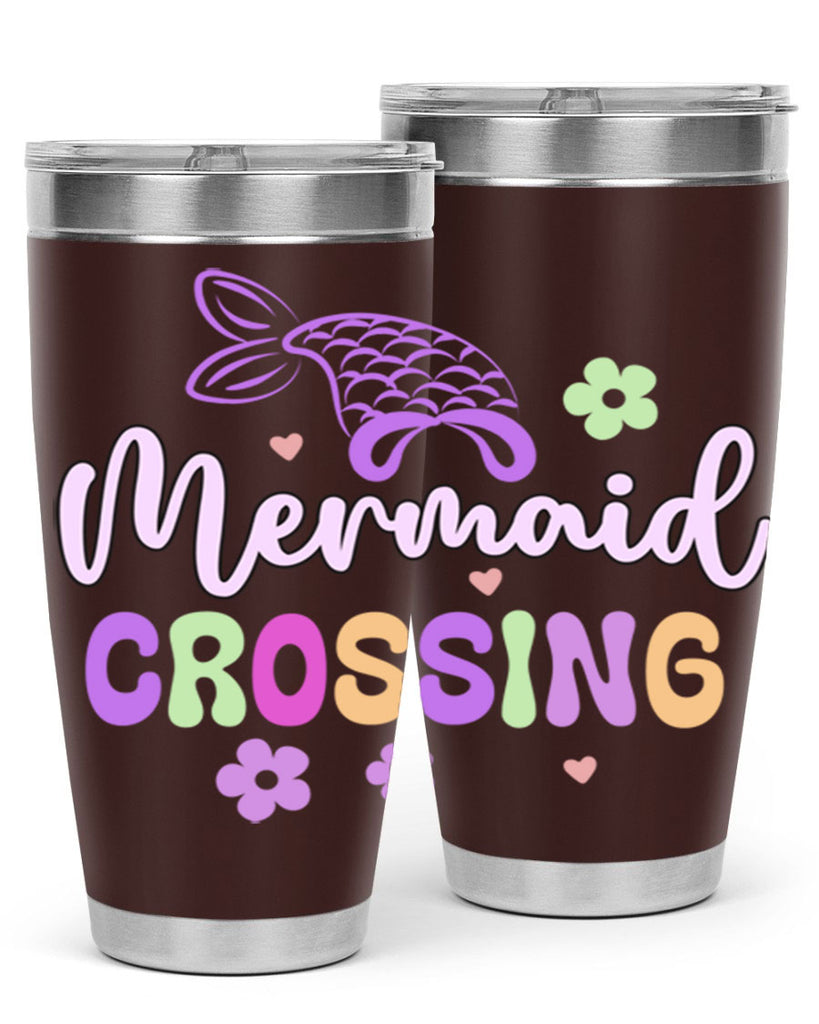 Mermaid Crossing 401#- mermaid- Tumbler