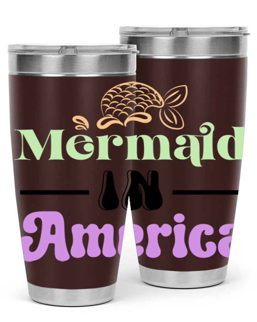 Mermaid In America 420#- mermaid- Tumbler